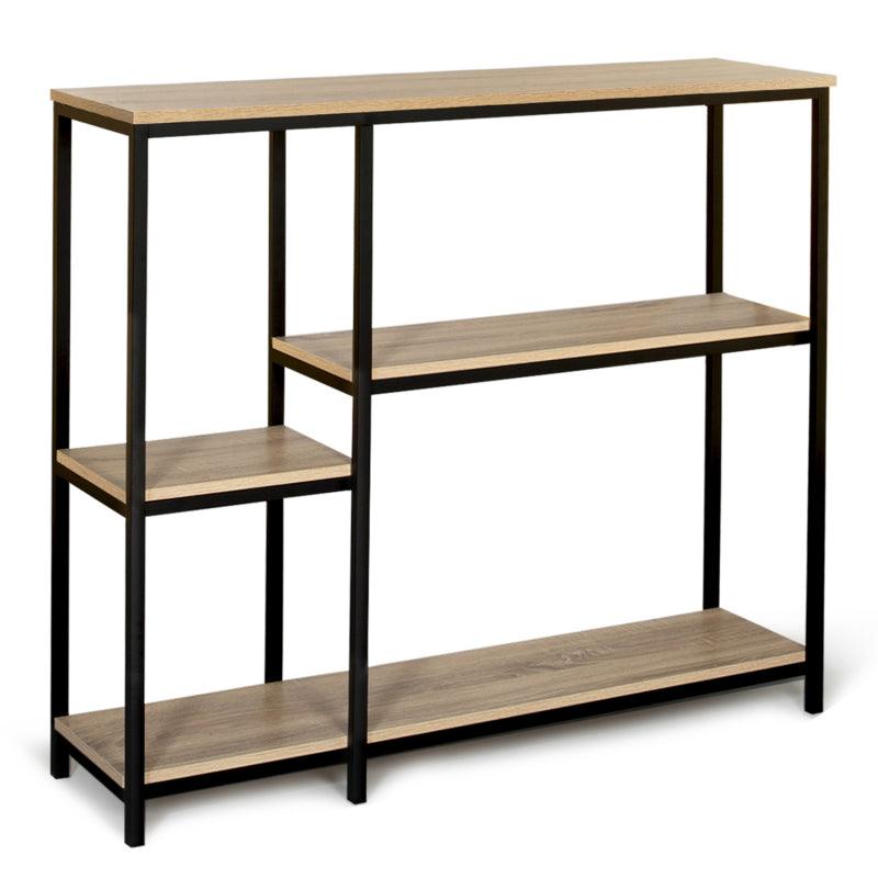 ETAGÈRE BIBLIOTHÈQUE ULGA DESIGN INDUSTRIEL AVEC ÉTAGÈRES - Homely