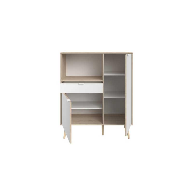 Desserte 2 portes 1 tiroir HELGA - Homely