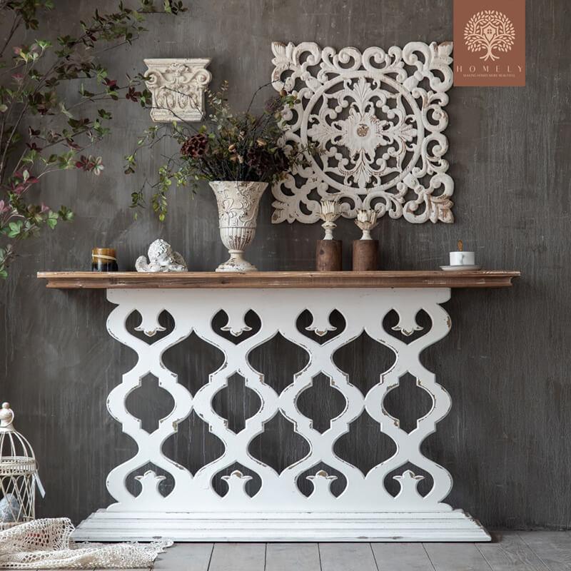 ABBY-TABLE CONSOLE ÉTROITE EN BOIS- Homely