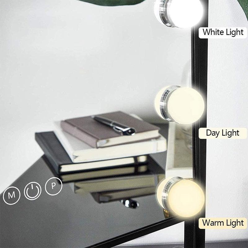 MIROIR MAQUILLAGE HOLLYWOOD ROTATIF À 360 AVEC CONTRÔLE TACTILE INTELLIGENT - Homely
