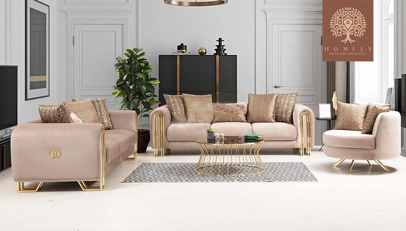 GUCCI-ENSEMBLE DE CANAPÉ LUXE 6 PLACES-