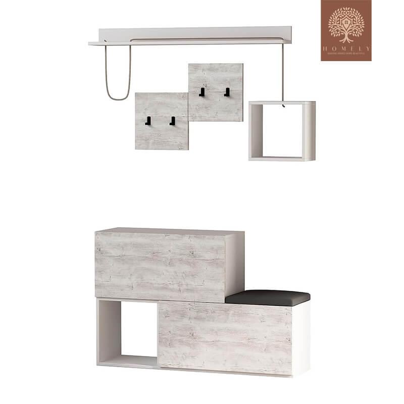 DEMIER -MEUBLE DE RANGEMENT À CHAUSSURES- Homely