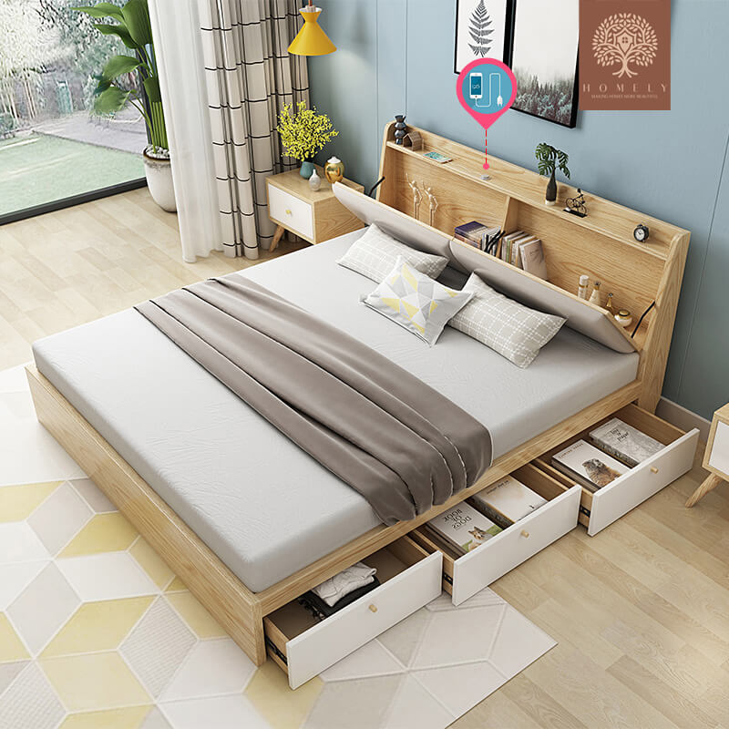 ANDERSON-ENSEMBLE DE CHAMBRE À COUCHER ULTRA-MODERNE- Homely