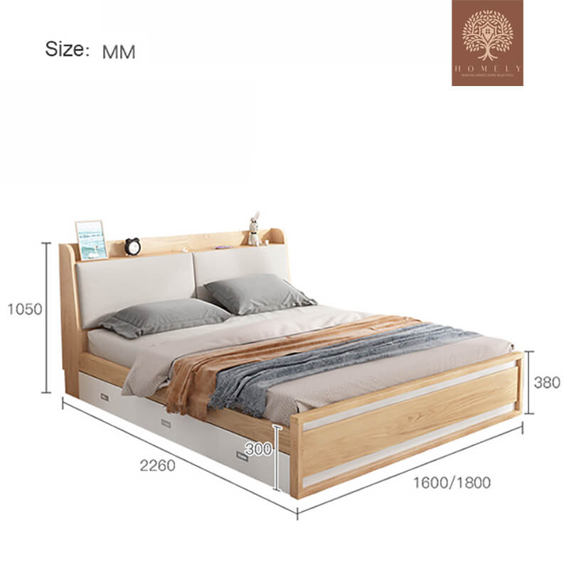 ANDERSON-ENSEMBLE DE CHAMBRE À COUCHER ULTRA-MODERNE- Homely