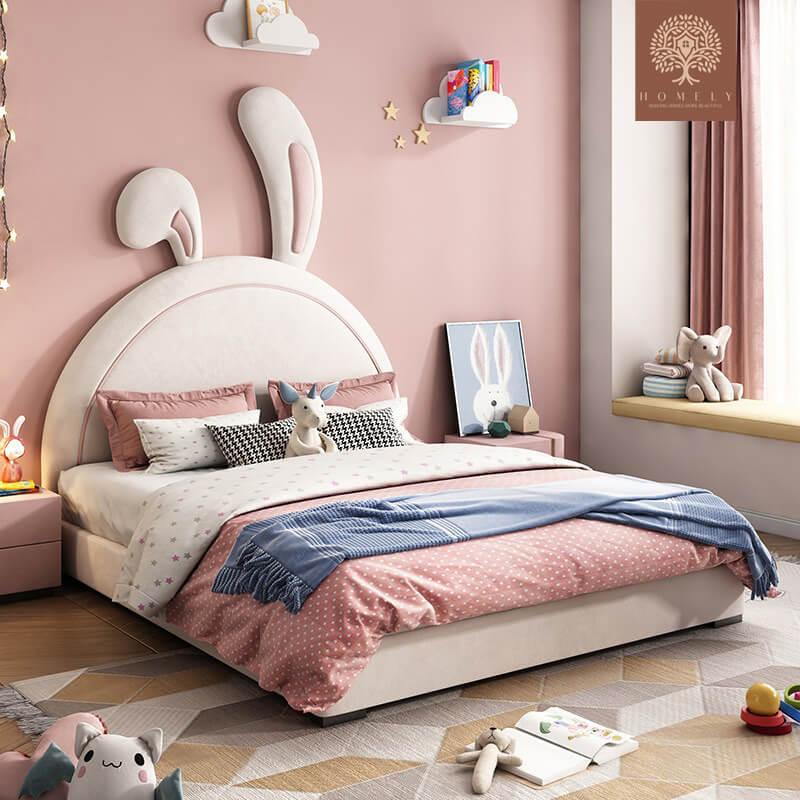 MONARCH-LIT MODERNE EN SIMILICUIR POUR GARÇON ET FILLE- Homely