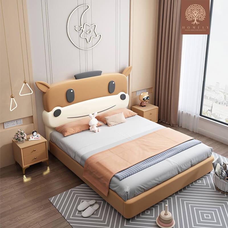 SKYLER-LIT MODERNE EN SIMILICUIR POUR GARÇON ET FILLE- Homely