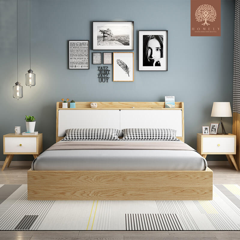 ANDERSON-ENSEMBLE DE CHAMBRE À COUCHER ULTRA-MODERNE- Homely