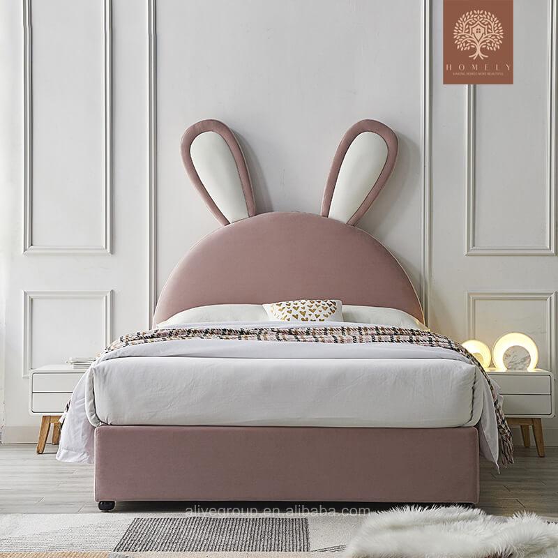 BUGS BUNNY-LIT MODERNE EN VELOURS POUR GARÇON ET FILLE- Homely