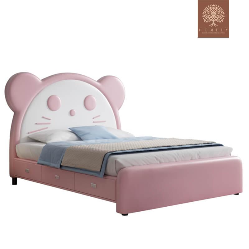 TODDLER-LIT MODERNE EN SIMILICUIR POUR GARÇON ET FILLE- Homely