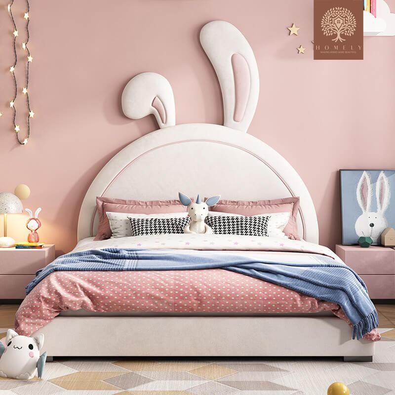 MONARCH-LIT MODERNE EN SIMILICUIR POUR GARÇON ET FILLE- Homely