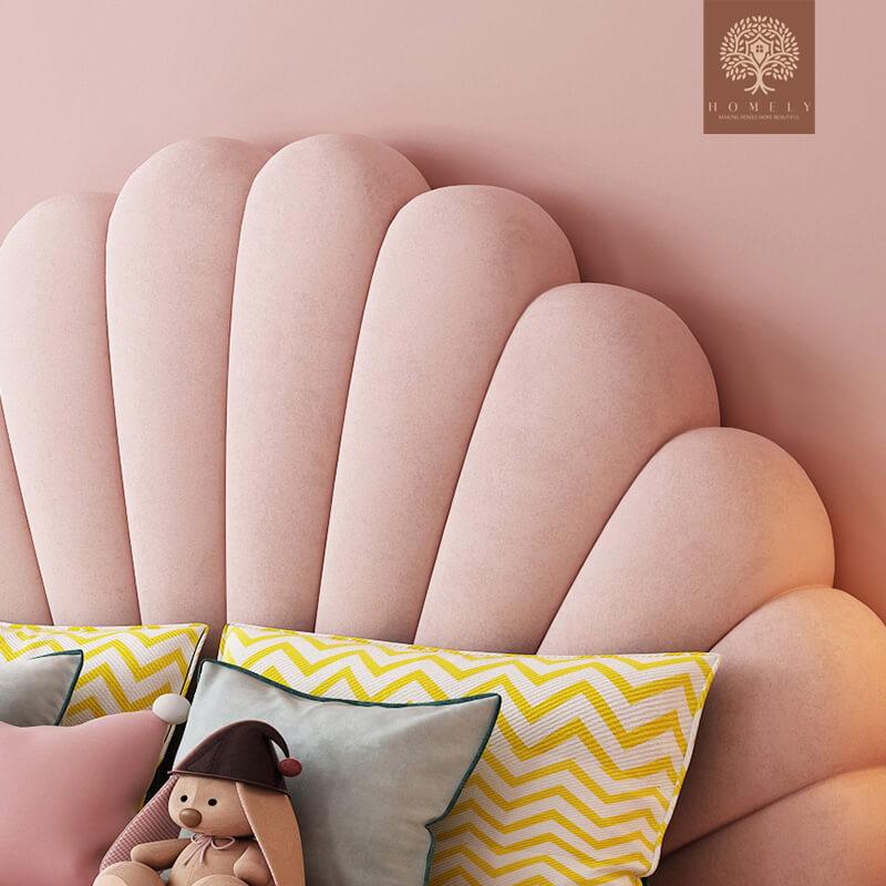 AMELIA-LIT MODERNE EN VELOURS POUR FILLE- Homely