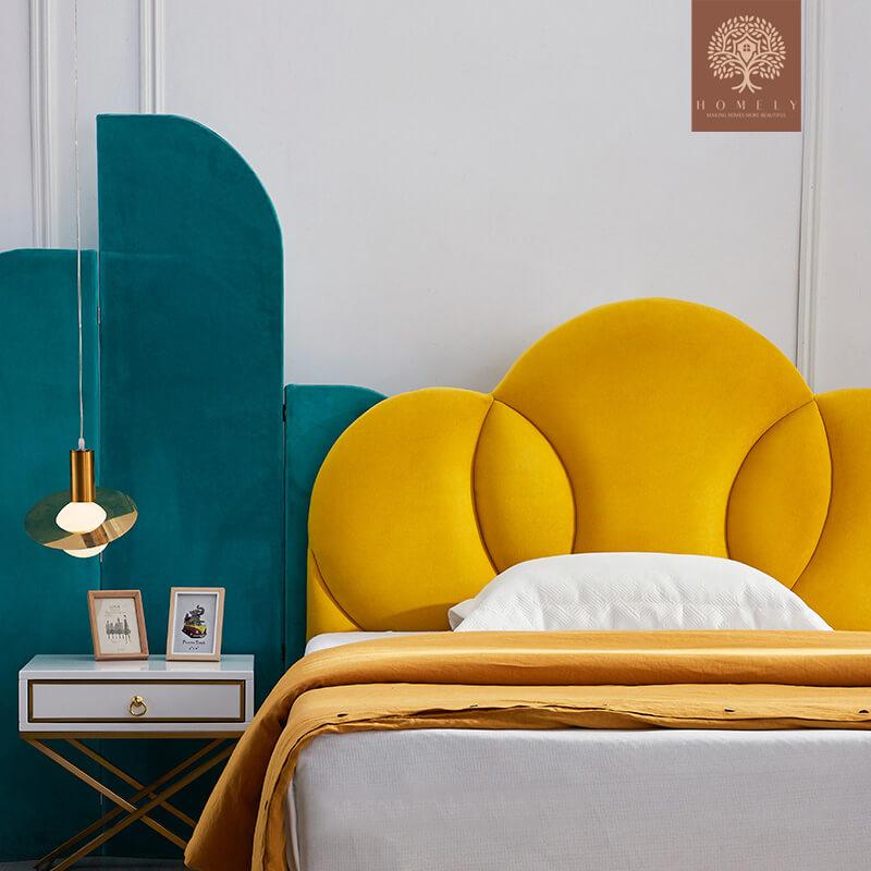 LILY-LIT MODERNE EN VELOURS POUR GARÇON ET FILLE- Homely