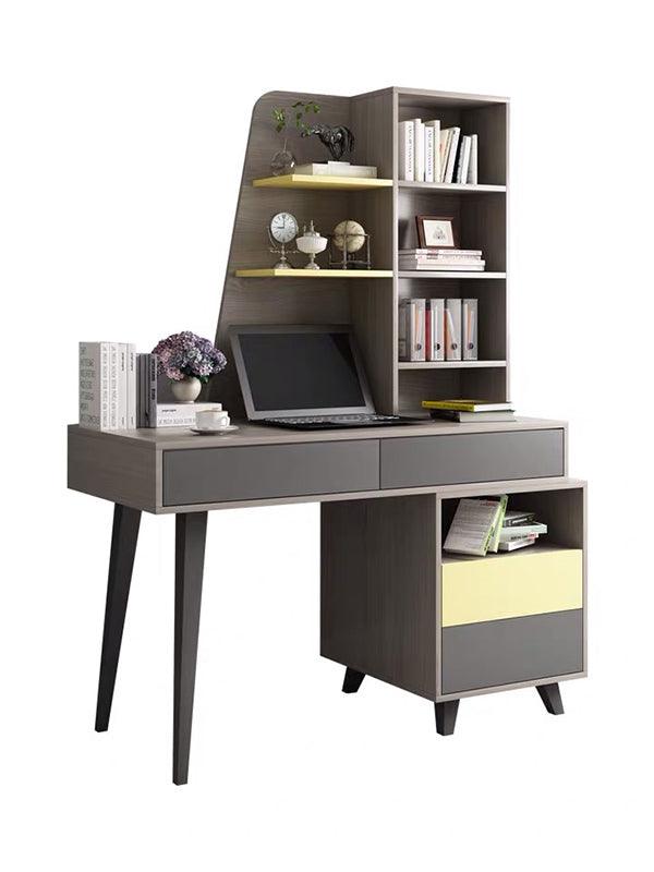 BUREAU SCANDINAVE EFFIE BOIS TIROIR GRIS - Homely