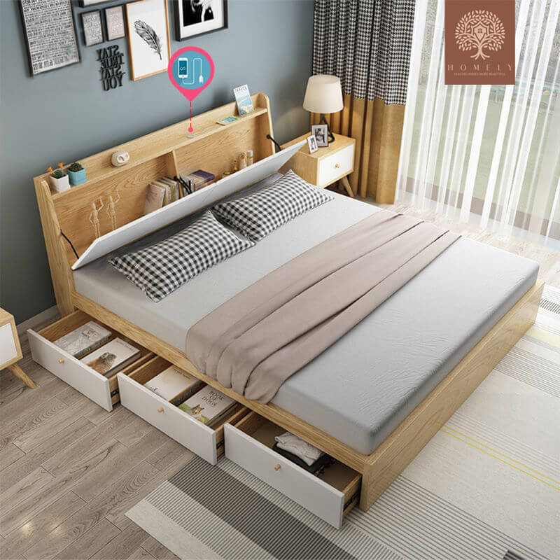 ANDERSON-ENSEMBLE DE CHAMBRE À COUCHER ULTRA-MODERNE- Homely