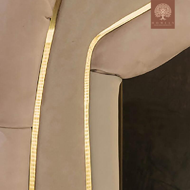 LUIGI-LIT ARTISANAL EN VELOURS- Homely