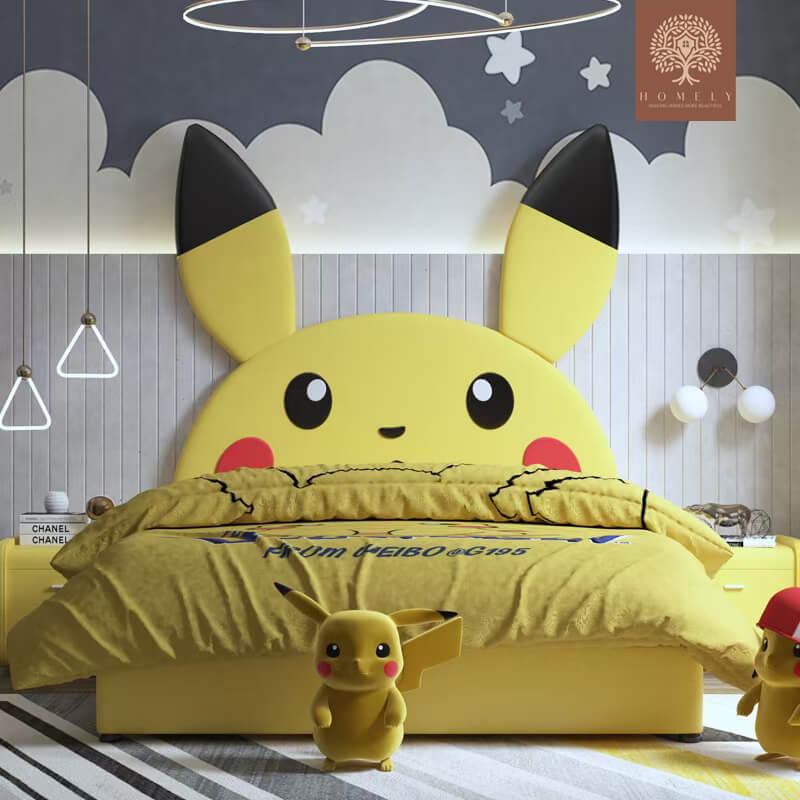POKÉMON-LIT MODERNE EN SIMILICUIR POUR GARÇON ET FILLE- Homely