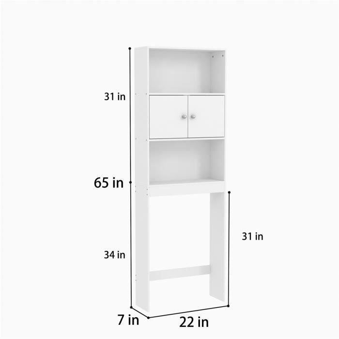 Meuble WC Moderna Armoire Meuble Salle de Bain - Homely