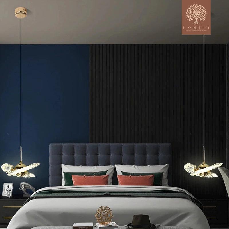 LAMPE LED LUXUEUSE SUSPENDUE ROTATIF EN MÉTAL ET ACRYLIQUE - Homely