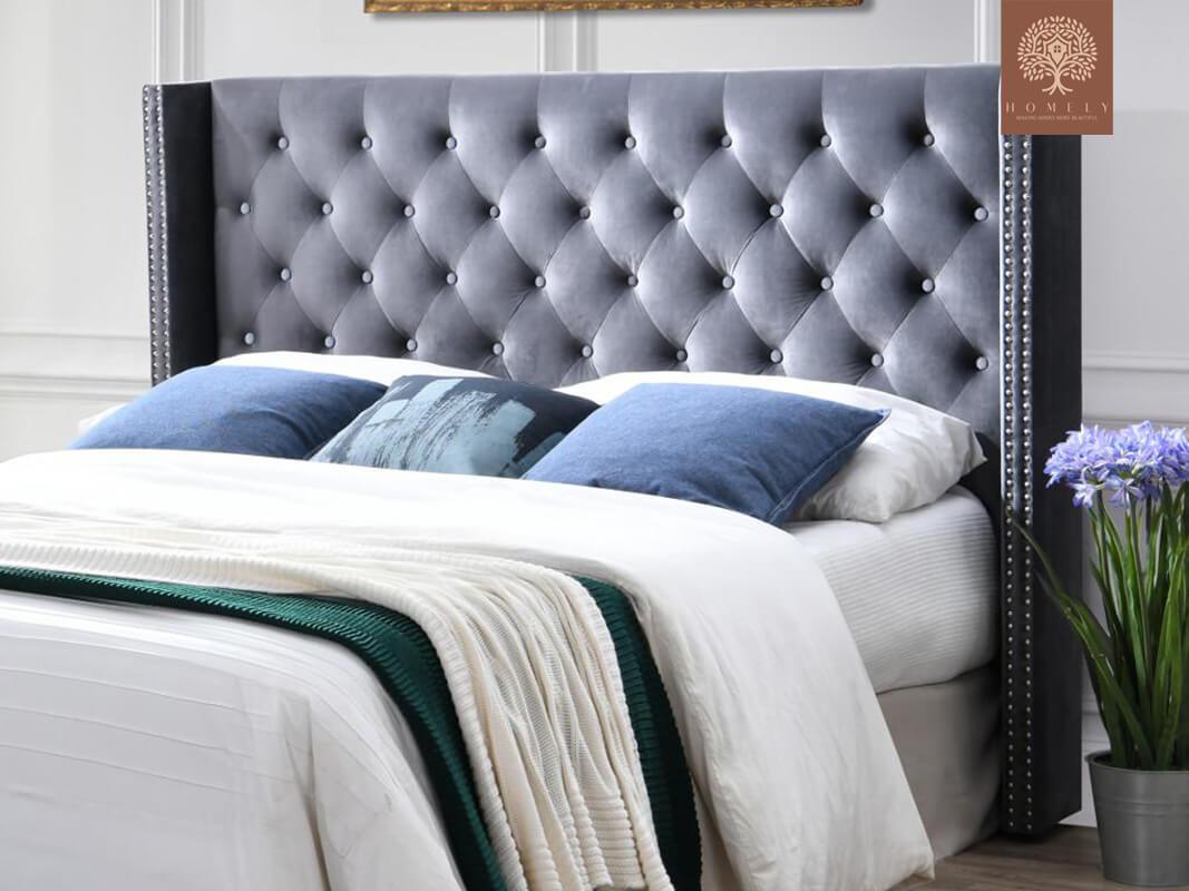 MILO-LIT CAPITONNÉE EN VELOURS- Homely