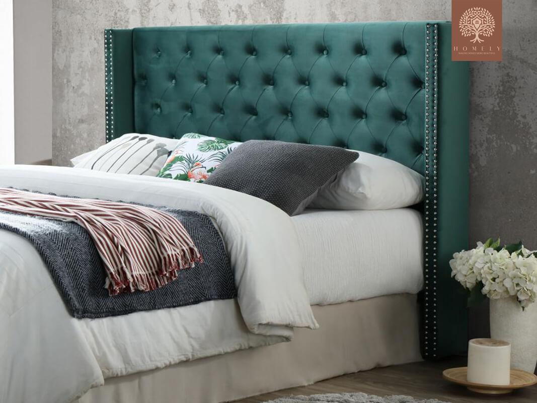 MILO-LIT CAPITONNÉE EN VELOURS- Homely