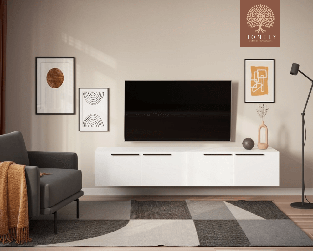 LORENA-ENSEMBLE DE MEUBLE TV SUSPONDU