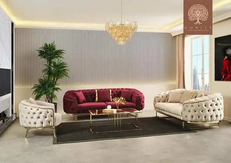ACACIA-ENSEMBLE DE SALON LUXE 6 PLACES-