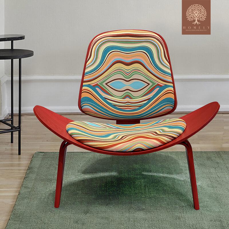 KANNON-CHAISE LONGUE VINTAGE MULTICOLORE EN FRÊNE DE MANDCHOURIE- Homely