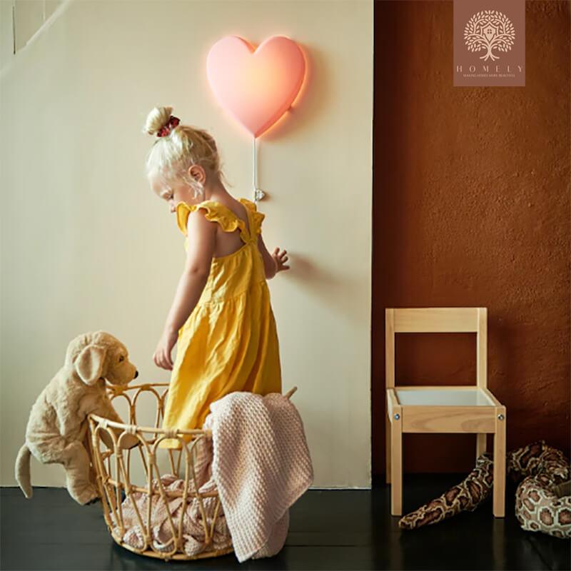 UPPLYST APPLIQUE À LED,COEUR ROSE - Homely