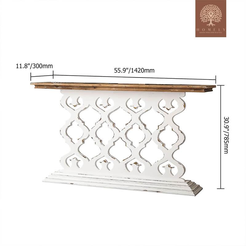 ABBY-TABLE CONSOLE ÉTROITE EN BOIS-