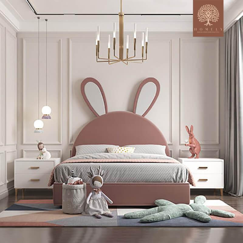 BUGS BUNNY-LIT MODERNE EN VELOURS POUR GARÇON ET FILLE- Homely