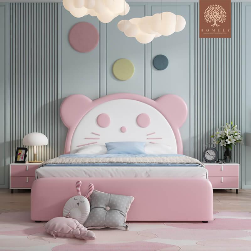 TODDLER-LIT MODERNE EN SIMILICUIR POUR GARÇON ET FILLE- Homely