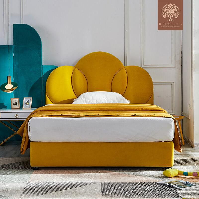 LILY-LIT MODERNE EN VELOURS POUR GARÇON ET FILLE- Homely