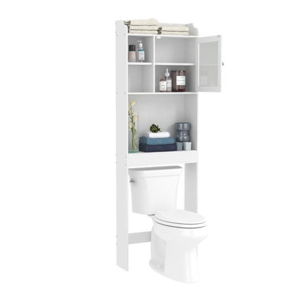 Meuble WC Armoire Salle de Bain au-dessus Toilettes - Homely