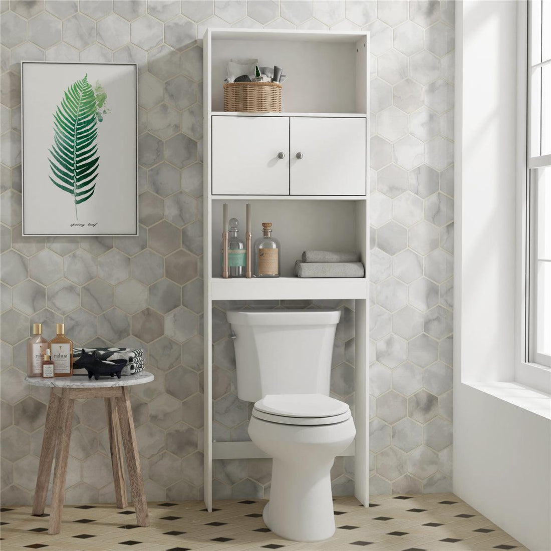 Meuble WC Moderna Armoire Meuble Salle de Bain - Homely